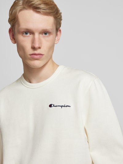 CHAMPION Sweatshirt met labelstitching Offwhite - 3