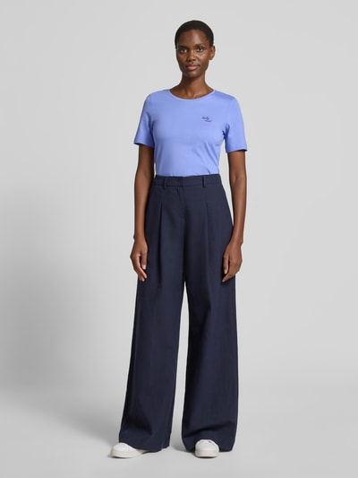 Christian Berg Woman T-Shirt mit Statement-Stitching und Rundhalsausschnitt Blau 1