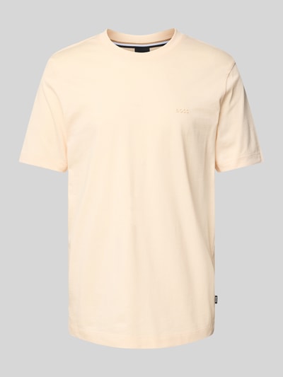 BOSS T-Shirt mit Label-Print Modell 'Thompson' Apricot 2