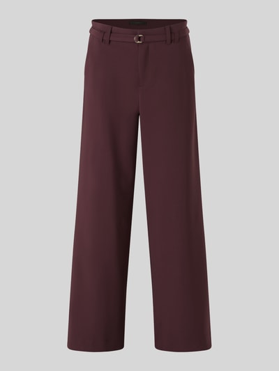 ANGELS Spodnie o kroju relaxed fit o szerokości z mieszanki bawełny model 'Liva Sleek' Bordowy 2