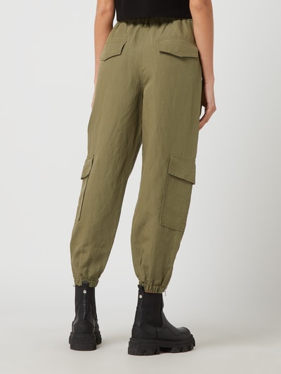 Marc O'Polo Cropped Cargohose mit Leinen-Anteil  Khaki 5