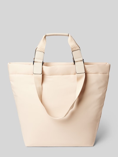 STUDIO BERLIN Handtasche mit Label-Badge Modell 'PRENZLAU' Beige 4