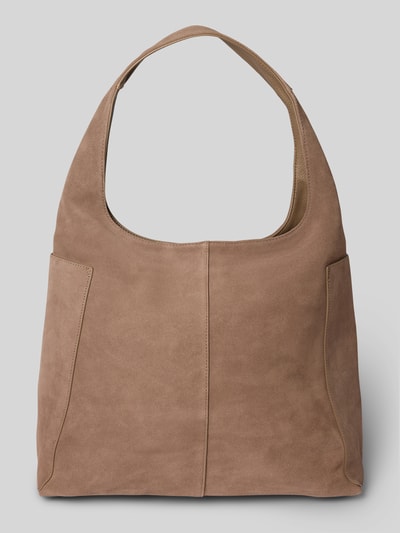 Hey Marly Shopper aus Rindsleder Modell 'Alltime Lover Suede' Taupe 4