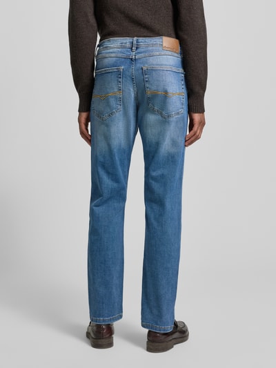 Christian Berg Men Regular fit jeans in used-look Blauw - 5