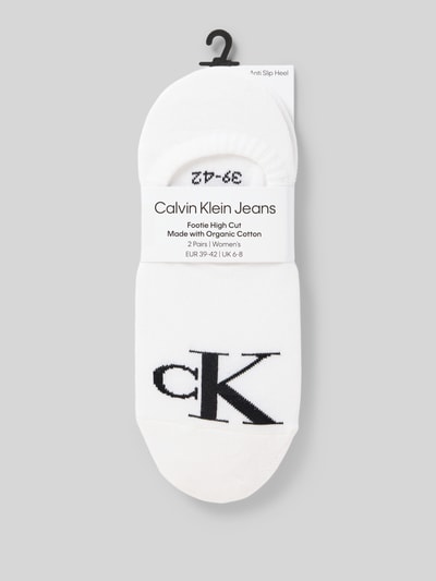 Calvin Klein Jeans Socken mit Label-Detail Weiss 3