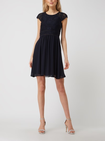 Jake*s Cocktail Cocktailkleid aus Spitze und Chiffon  Marine Melange 1