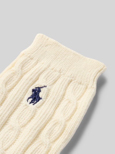 Polo Ralph Lauren Skarpety z wyhaftowanym logo Złamany biały 2