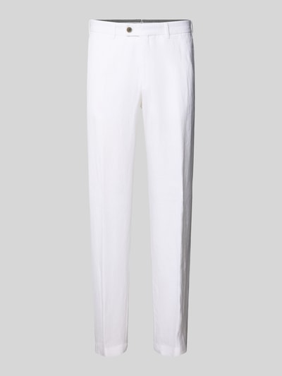 Hiltl Regular Fit Chino mit Paspeltaschen Modell 'PARMA I' Weiss 2