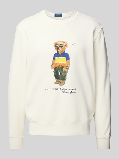 Polo Ralph Lauren Sweatshirt mit Polo Bear Print Offwhite 2
