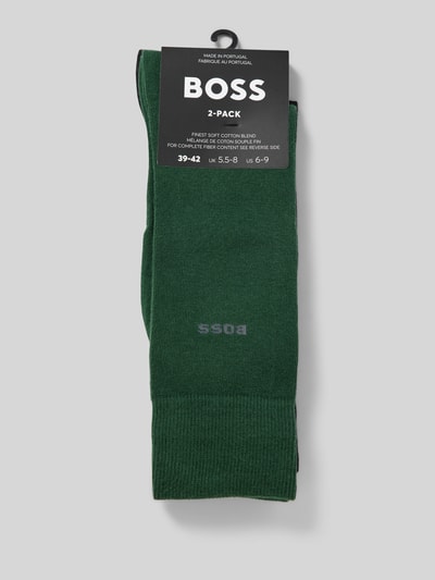 BOSS Socken mit Label-Print im 2er-Pack Gruen 3