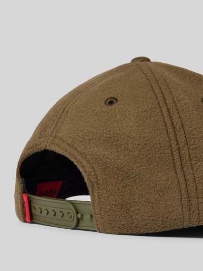 HUGO Basecap mit Label-Stitching Modell 'Jake' Oliv 3