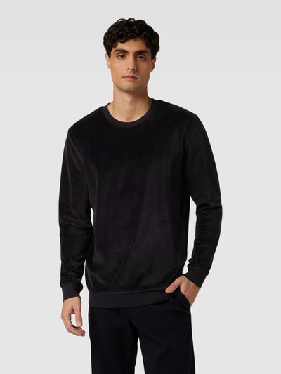 Christian Berg Men Sweatshirt van fluweel Zwart - 4