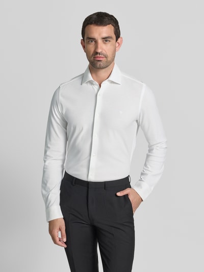 JOOP! COLLECTION Slim Fit Business-Hemd mit Haifischkragen Modell 'Phil' Weiss 4