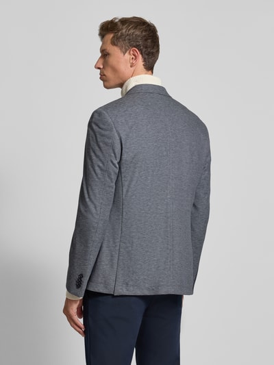 bugatti Regular Fit 2-Knopf-Sakko mit Reverskragen Hellblau 5