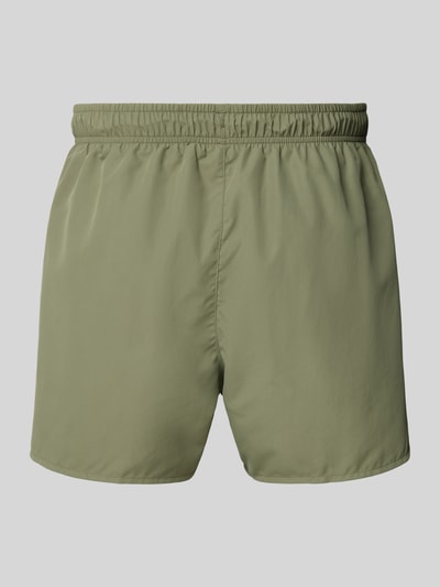 Lacoste Regular Fit Badeshorts mit Logo-Badge Oliv 3