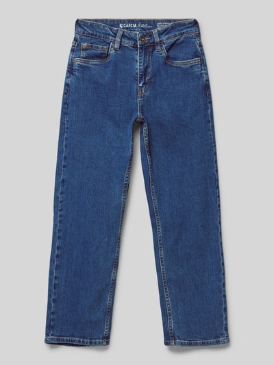 Garcia Wide leg jeans met Franse steekzakken, model 'Ilyano' Blauw - 1