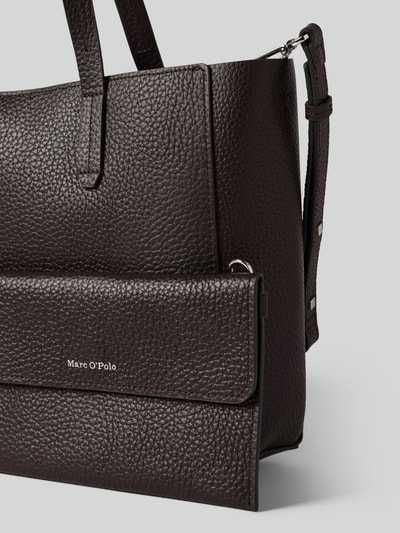 Marc O'Polo Shopper van echt rundleer Donkerbruin - 3