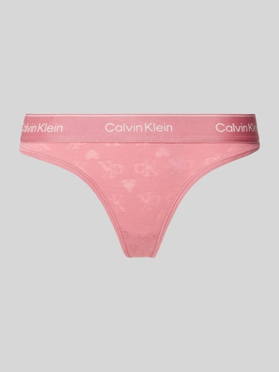 Calvin Klein Underwear String mit elastischem Logo-Bund Rosa 1