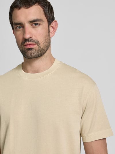 Marc O'Polo Relaxed Fit T-Shirt aus reiner Baumwolle Sand 3