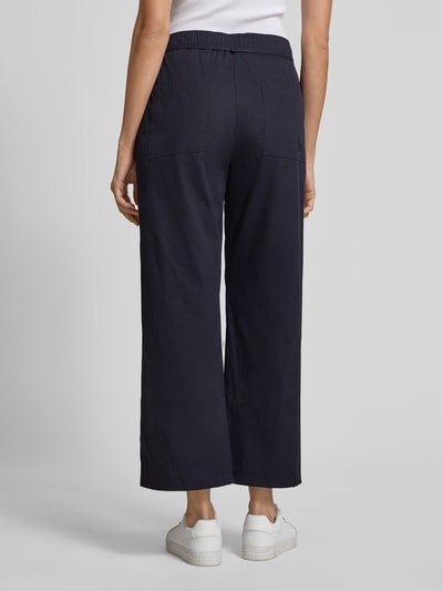 MAC Straight Leg Stoffhose mit verkürztem Schnitt Modell 'CHiara' Marine 5