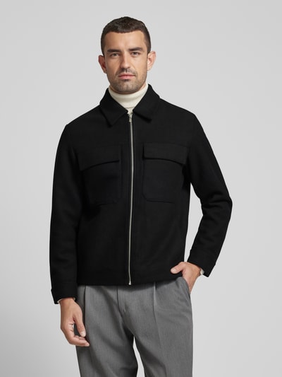 Jack & Jones Premium Jack met kentkraag, model 'BLURUSSEL' Zwart - 4