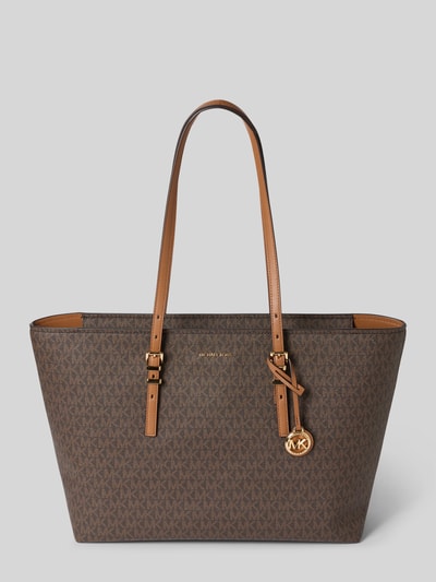 Produktfoto, torba shopper z otwartą główną przegrodą, uchwyty, model 'QUINN', detale z logo, szerokość w rozmiarze 1: 45 cm, długość w rozmiarze 1: 29 cm, głębokość w rozmiarze 1: 15 cm, długość paska na ramię w rozmiarze 1: 65 cm, Shopper mit Label-Details Modell 'QUINN' od MICHAEL Michael Kors.