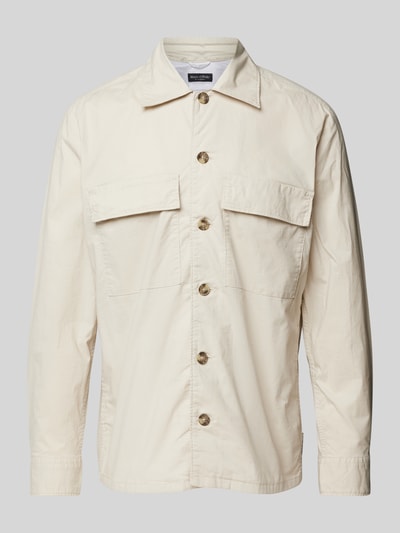 Marc O'Polo Comfort Fit Overshirt mit Baumwoll-Anteil Beige 2