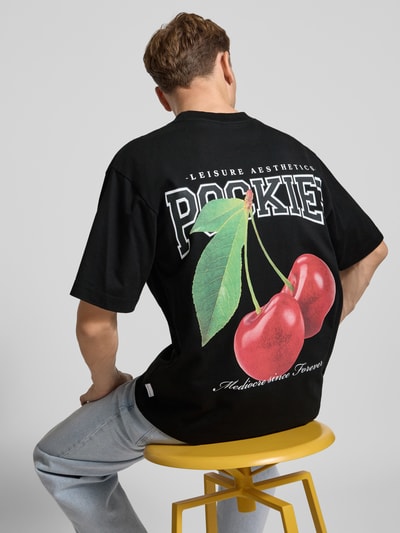 POCKIES T-Shirt mit Label-Print Black 3