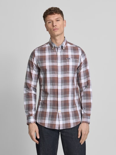 Barbour Tailored Fit Freizeithemd aus reiner Baumwolle Altrosa 4