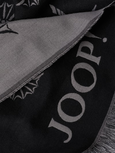 JOOP! Collection Schal mit Label-Print Modell 'Feris' Black 2