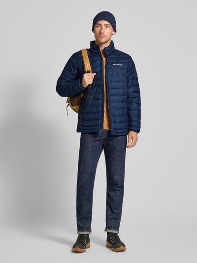 COLUMBIA Steppjacke mit Label-Print Marine 1