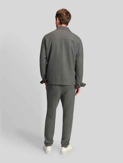 BOSS Tapered Stoffhose mit Woll-Anteil Modell 'PERIN' Hellgrau 5