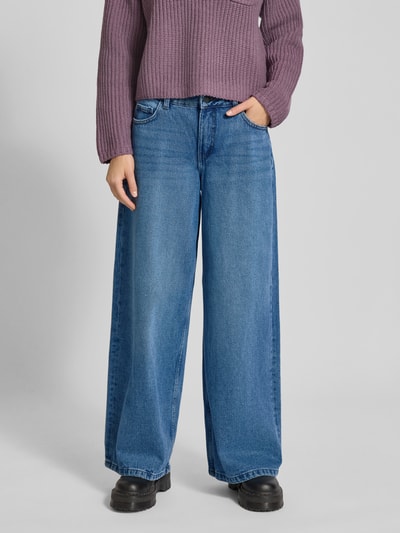 Noisy May Wide Leg Jeans mit Eingrifftaschen Modell 'KETTIE' Jeansblau 4