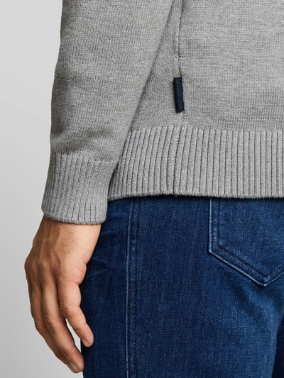 Tom Tailor Regular Fit Pullover aus reiner Baumwolle Mittelgrau 3