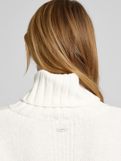 Barbour Strickpullover mit Rollkragen Modell 'Josephine' Offwhite 3