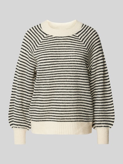 Vila Gebreide pullover met ronde hals, model 'SOFINA' Beige - 2