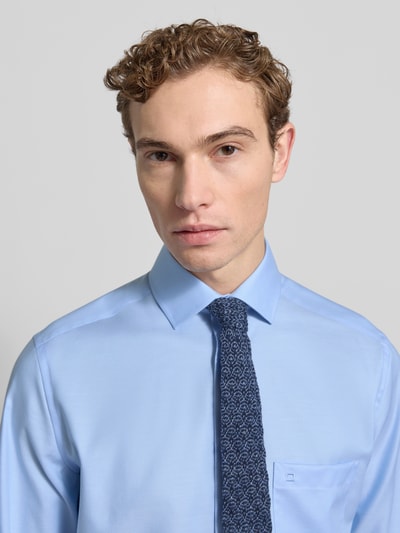 OLYMP Modern Fit Business-Hemd mit Knopfleiste Bleu 3