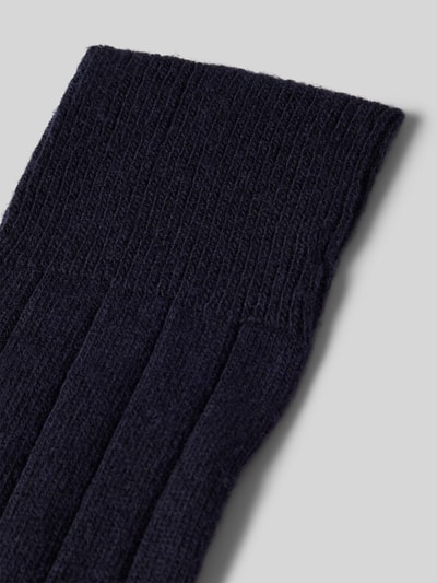 Falke Socken mit Label-Detail Modell 'LHASA' Marine 2