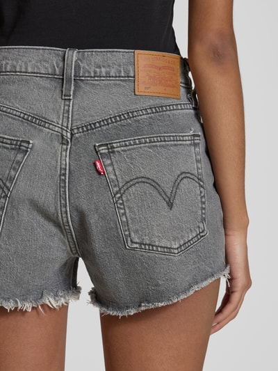 Levi's® Jeansshorts im Used-Look Modell '501 ORIGINAL SHORT' Anthrazit 3