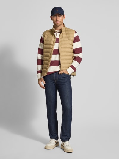 Tommy Hilfiger Regular Fit Steppweste mit Logo-Stitching Beige 1