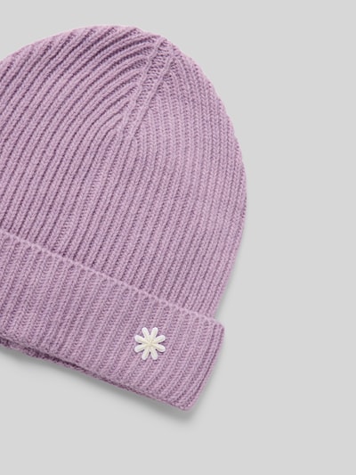 Manuel Ritz Wollmütze mit Kaschmir-Anteil Lila 2