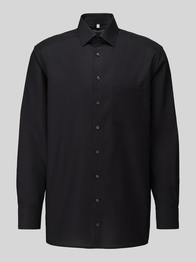 OLYMP Luxor Comfort Fit Businesshemd aus reiner Baumwolle Black 2