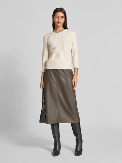 FREE/QUENT Strickpullover mit Strukturmuster Modell 'HARA' Beige 1