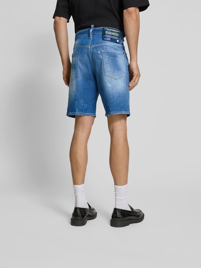 Dsquared2 Regular Fit Jeansshorts aus Baumwoll-Mix Marine 5