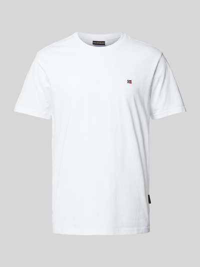 Napapijri T-Shirt mit Label-Stitching Weiss 2