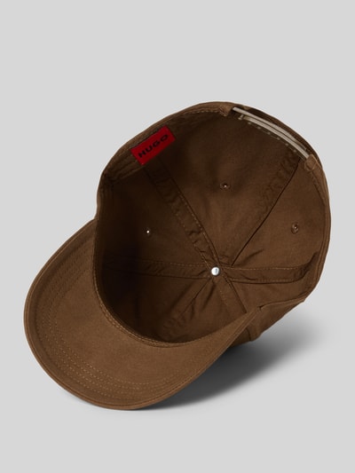 HUGO Basecap mit Label-Stitching Modell 'Jude' Mittelbraun 2