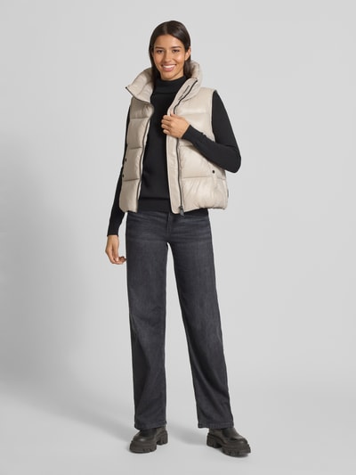 SAVE THE DUCK Steppweste mit Stehkragen Modell 'AMA' Beige 1