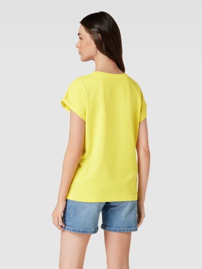 Jake*s Casual T-shirt met ronde hals Geel - 5