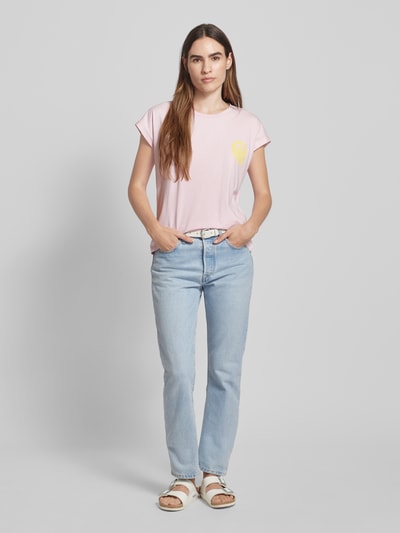 Vero Moda T-Shirt mit Motiv-Print Rosa 1