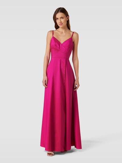 Luxuar Abendkleid mit Herz-Ausschnitt Pink 1